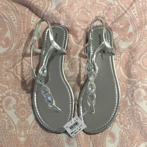 Montego Bay Club Silver Sandals Shoes